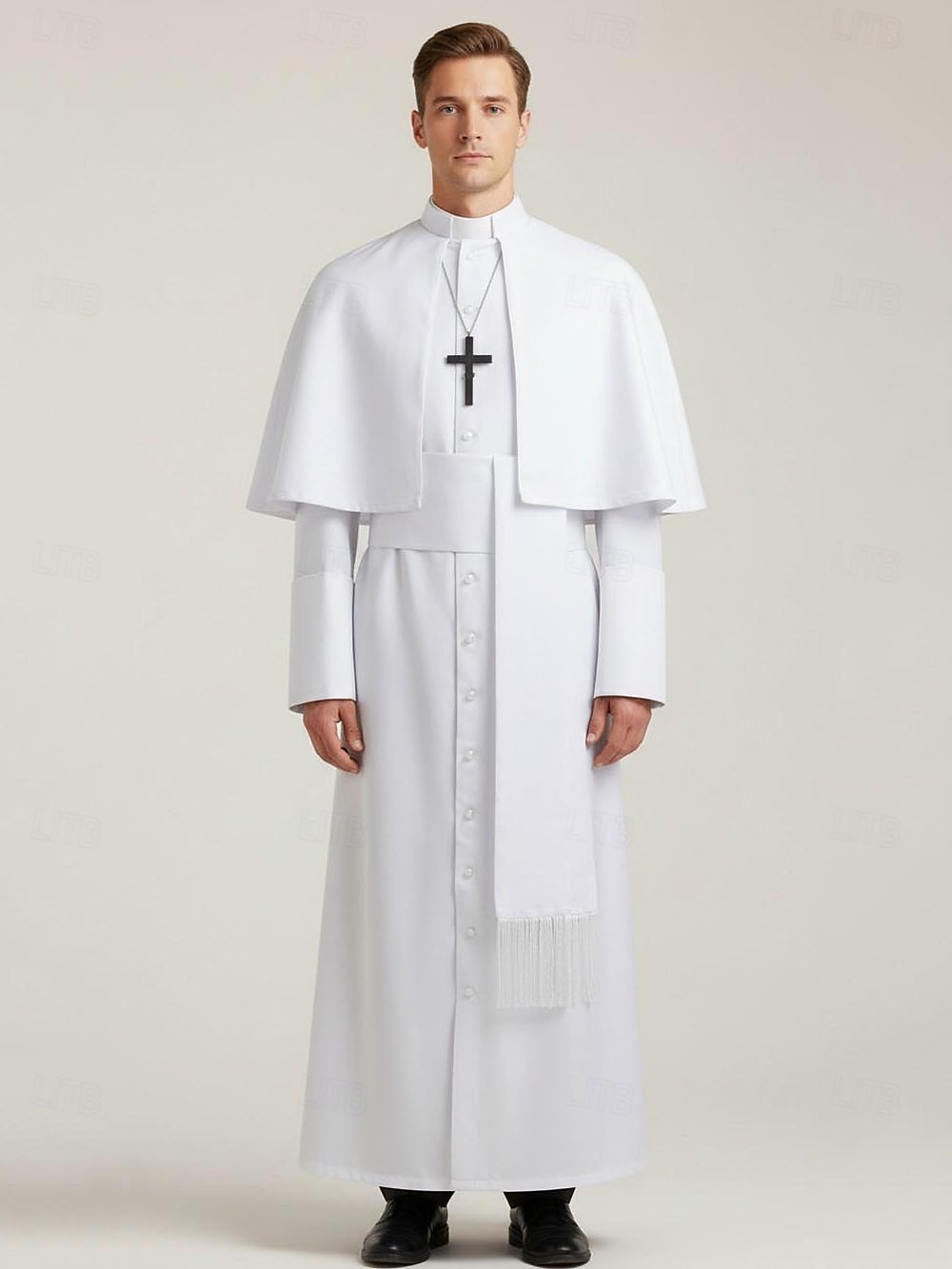 Retrò Vintage Medievale Rinascimento Cappotto Costume di fantasia Prete Costume Per uomo Halloween Carnevale Performance LARP Fiera Rinascimentale Adulti Body / Tutina del 2026 a $49.99 –P3