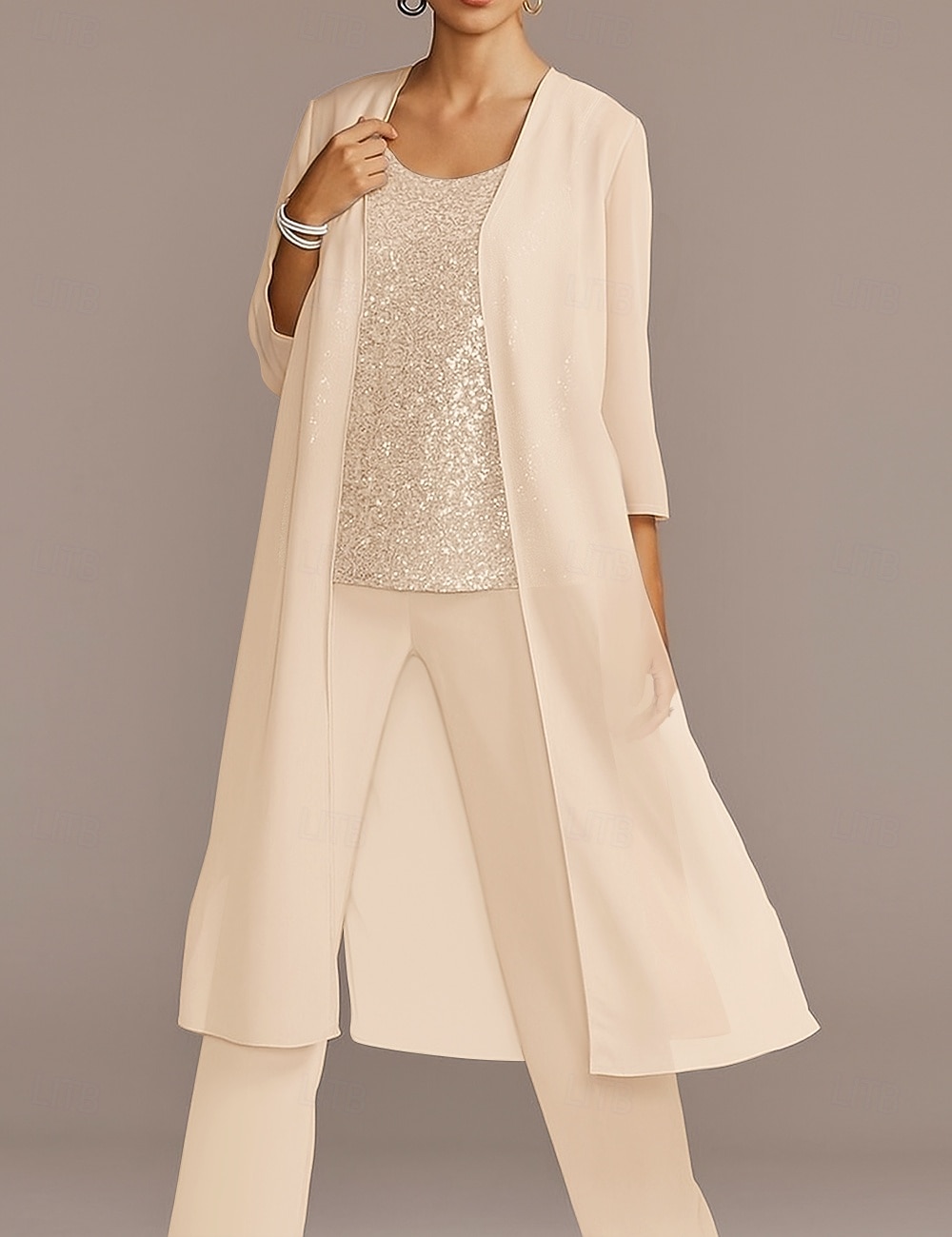 Chiffon 3/4 Sleeve Shrugs Cape  For Party Evening Mother of Bride  Wedding Guest Simple Pure Color Wedding Wraps dress to impress 2025 - CAD $57.99 –P4