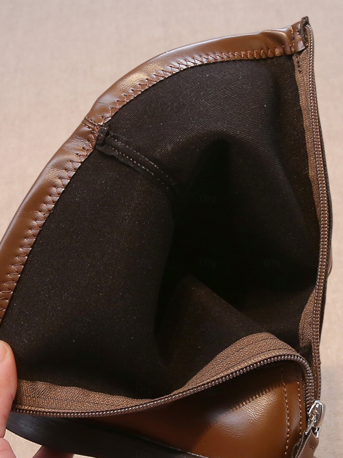 Koreaanse idool geïnspireerde popster kostuum schoenen meisjes witte imitatie leren halfhoge laarzen met rits aan de zijkant, comfortabele zool, modieuze performance schoenen voor op het podium, dans 2026 - $34.99 –P4