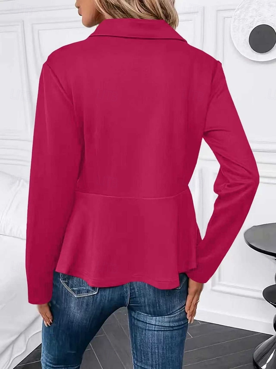 Per donna Giacca Casual Confortevole Traspirante Cerniera Casual Semplice Vacanza Streetwear Casuale Abbigliamento quotidiano Cerniera Corto Collo ripiegato Vestibilità regolare Manica Lunga del 2026 a $28.99 –P12