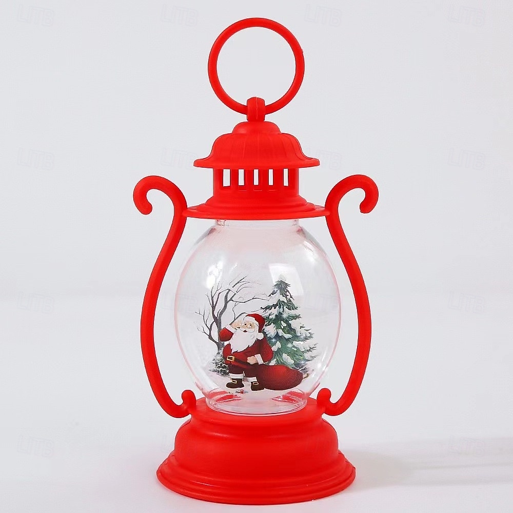1 Pc 16.2 * 7.1CM Christmas Handheld Lantern LED Electronic Candle Light Desktop Ornament Light Nightlight Decorative Light AG13 * 3 Battery 2025 - CAD $4.99 –P3