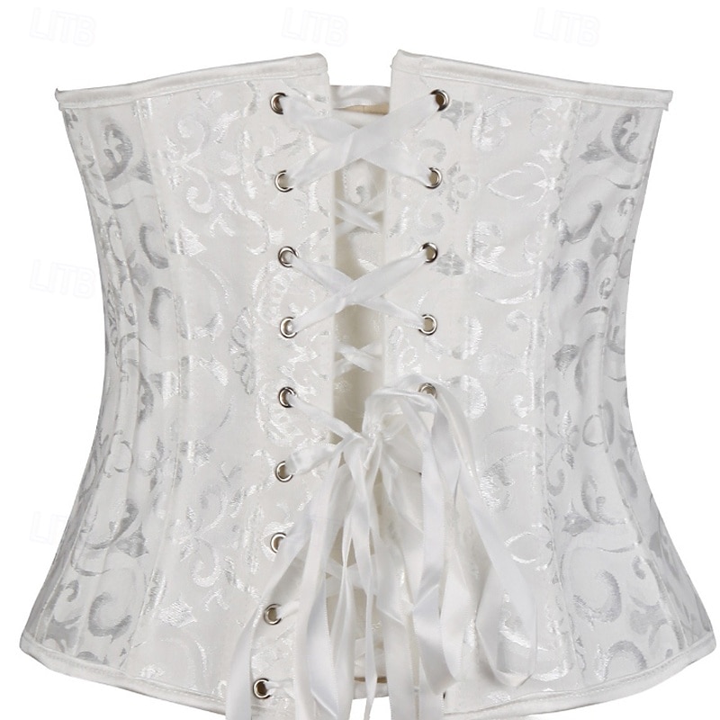 Women's Corset Shapewear Waist Cincher Shapewear Sexy Corset Sexy Sweet Pure Color Backless Vacation Street Date Sleeveless Corset Black White Spring Fall Tailored Fit 2025 - $27.99 –P1