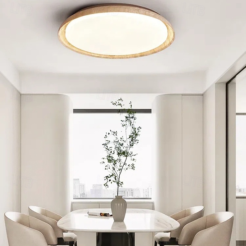 Plafonnier LED à intensité variable en continu, luminaire décoratif de plafond en pierre, plafonnier LED de 50 cm, design circulaire et rond, luminaire LED pour la maison &bureau 110-240v de 2025 ? $378.59 –P1