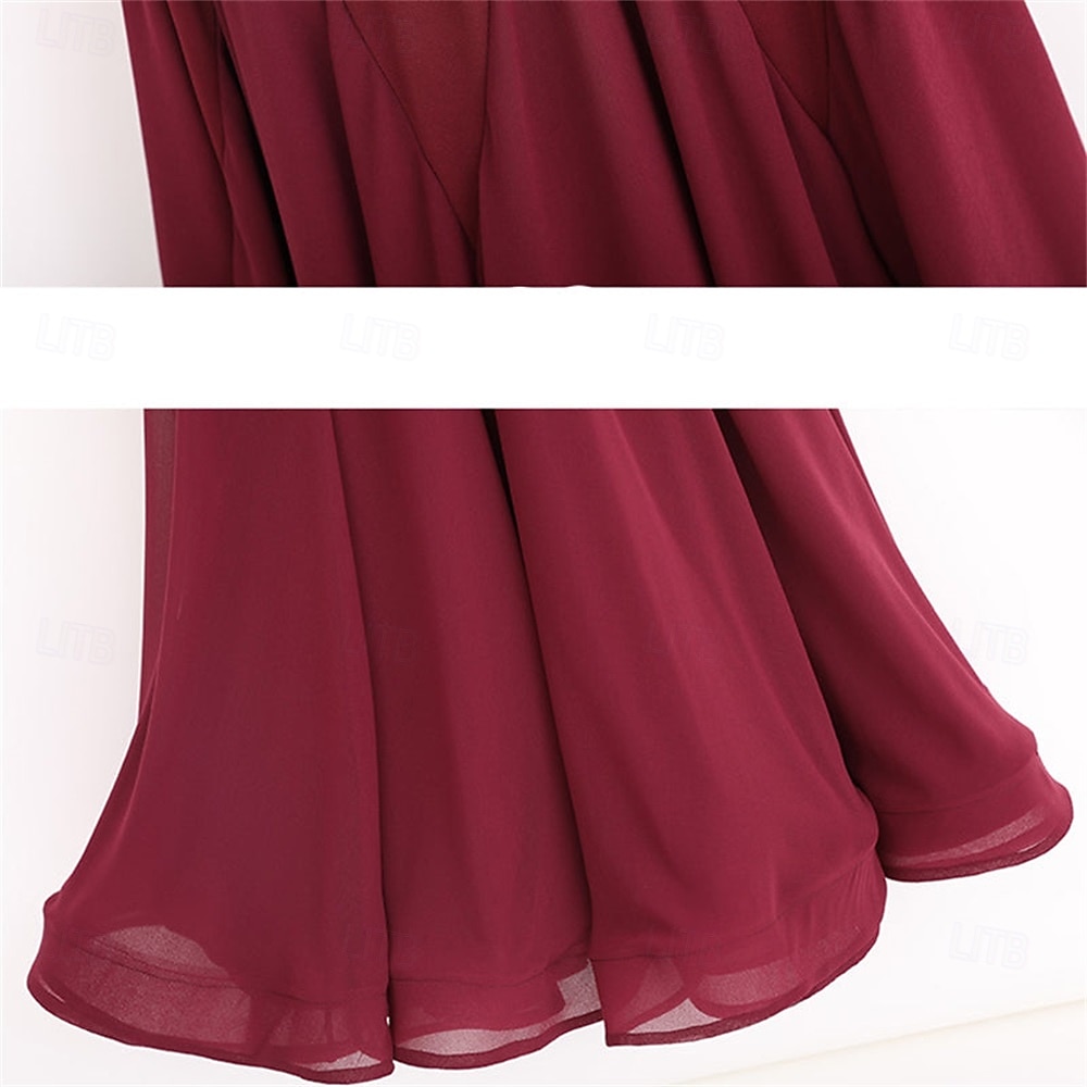 klänning för damdans, långärmad, modern valsdräkt, damdräkt för prestationsträning 2025 - $202.69 –P7