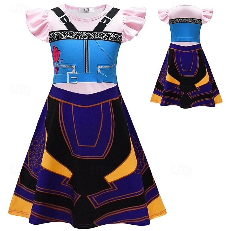 Korean Idol Inspired Pop Star Costume Fancy Dress Virtual Idol Movie Cosplay for Girls' Kids Halloween Carnival Performance Comic Con Anime Expo 2026 - $20.99 –P6