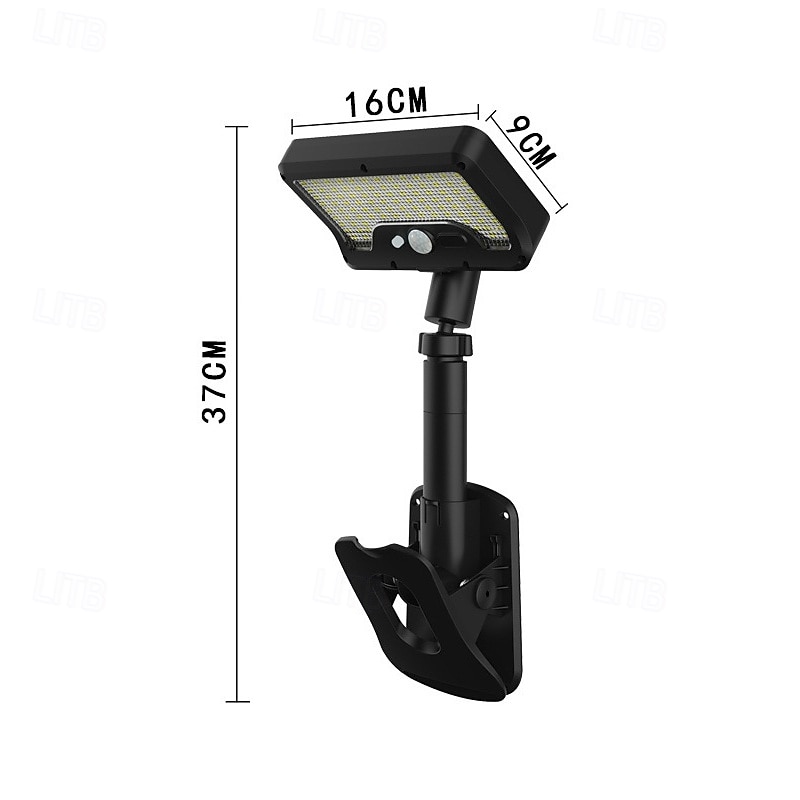 Solar Wandleuchte 92 LEDs IP65 wasserdicht Solar Bewegungsmelder Nachtlicht praktische Clip-on Installation geeignet für Garten Garage und Zaunbeleuchtung Außen Dekoration 2026 - $32.99 –P4