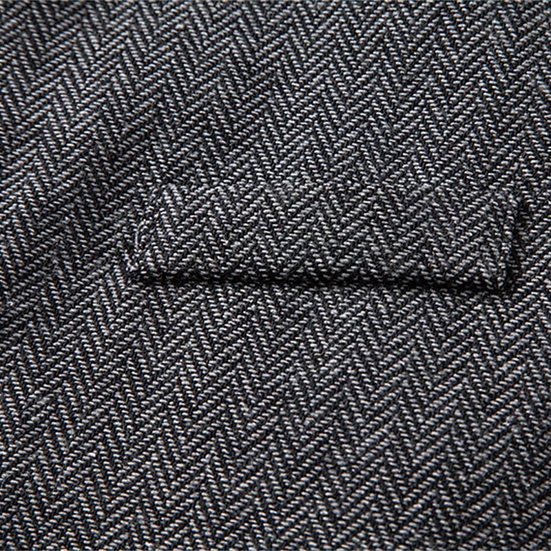 Herren Weste Gilet Urlaub Party Geschäft Mode Lässig Frühling Herbst Tasche Knöpfe Polyester Bequem Karomuster Streifen Einreihig Ein-Knopf Stehkragen Normale Passform Wein Marineblau Dunkelgray 2026 - $35.99 –P16