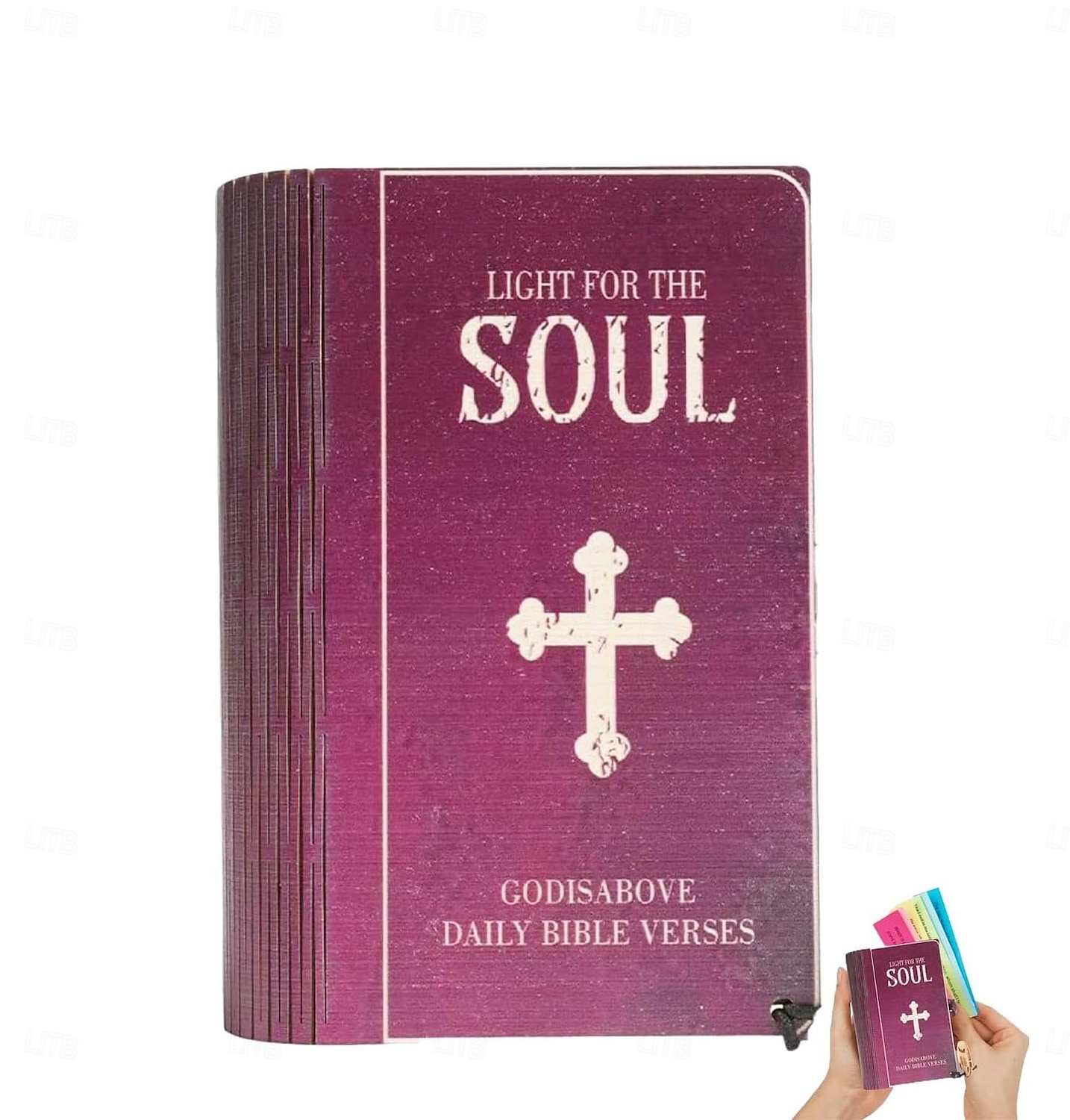 Коробка с библейскими стихами ручной работы (150 шт.) Библейские стихи в деревянной коробке для эмоций и чувств, христианский подарок для женщин и мужчин, подарок на выпускной, вдохновляющие 2026 - $21.99 –P1