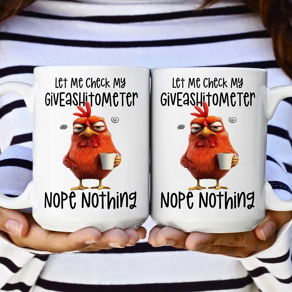 Funny Gift Mug Let Me Check My Giveashitometer Nope Nothing Fun Christmas Gifts For Coworkers Friends Family 2025 - $15.99 –P5