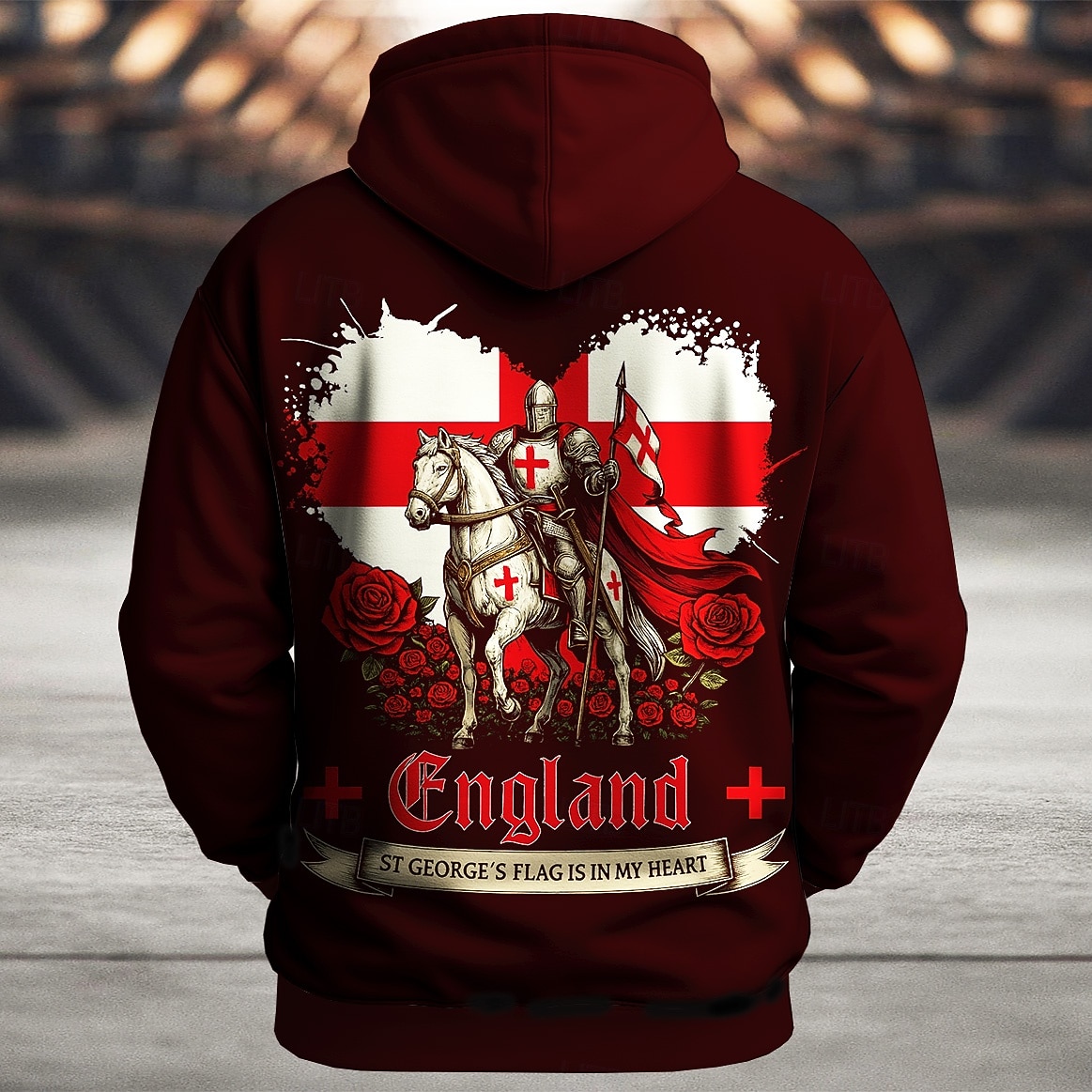 Férfi Zászló UK Kapucnis felsőrész Pulóver Sportok Divat Terített nyak Szabadtéri Iroda Utcai öltözék Fekete Fehér Zsinór 3D Ősz Tél Tervező 2025 - $26.99 –P7