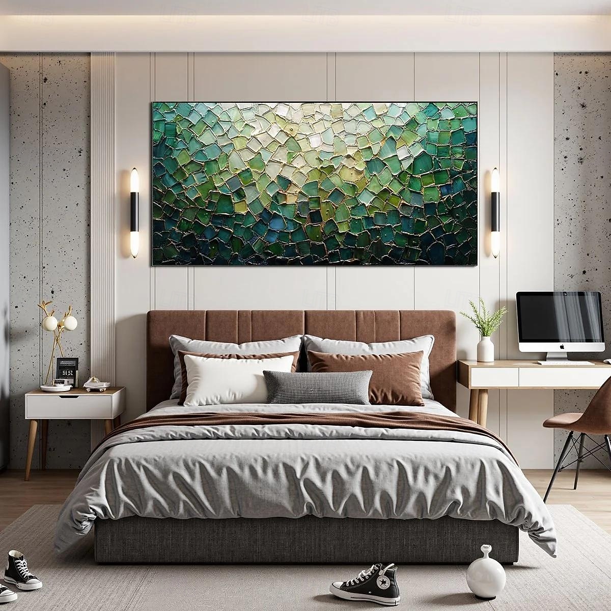 Hang-pictate pictură în ulei Pictat manual Vertical Peisaj Floral / Botanic Modern Fără a cadru interior 2026 - $61.99 –P5