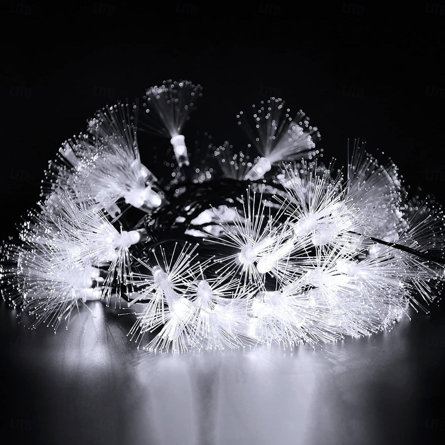 Оптоволоконный сказочный гирляндный светильник 1,5 м 10 светодиодов/3 м 20 светодиодов на батарейках, светодиодный гирляндный светильник для свадебной спальни, украшения окна дома 2026 - $9.99 –P3