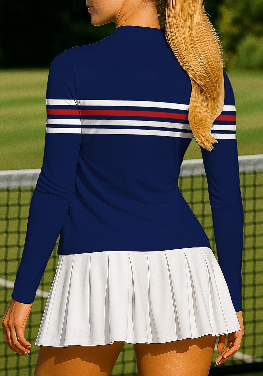 Damskie Geometryczny Pasek Topy Koszulka sportowa Koszulka do tenisa Koszulka tenisowa Długi rękaw Zamek Kwiaty UPF50+ Odporny na UV Wysoka elastyczność Odprowadza wilgoć Oddychający Siatkówka 2026 - $20.99 –P2