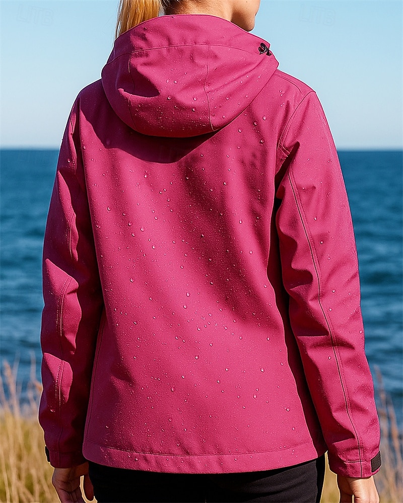 Women's Hiking Jacket Fleece Jacket Winter Coat 3 in 1 Jacket Winter Autumn / Fall Outdoor Waterproof Windproof Top Black White Yellow Pink Blue 2026 - $31.99 –P2