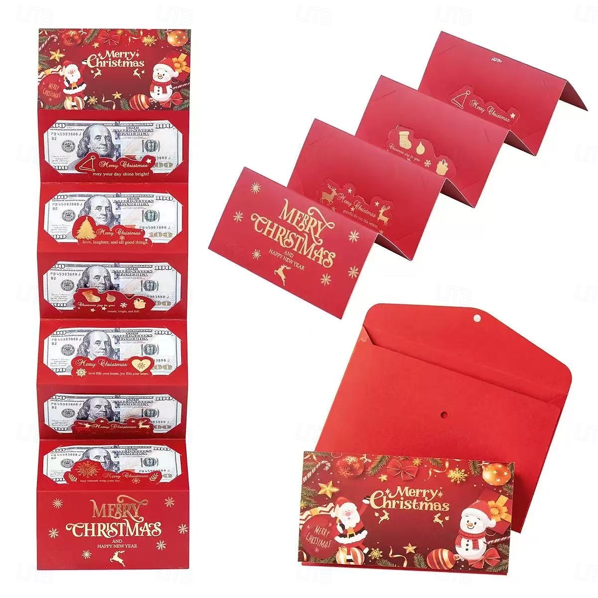 Christmas Money Gift Cards Envelope for Cash Gifts, Christmas Party Gifts Money Holder for Men Women Girl Boy 2025 - $21.99 –P1