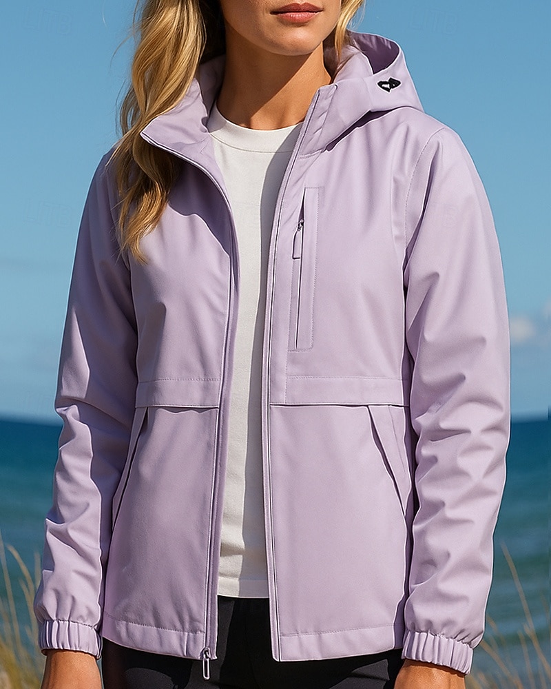 Per donna Giacca a Vento Giacca softshell Giacca da escursionismo Esterno Impermeabile Antivento Traspirante Abbigliamento da trekking Abbigliamento da trekking Primavera Autunno Top Pesca Campeggio del 2026 a $55.99 –P1