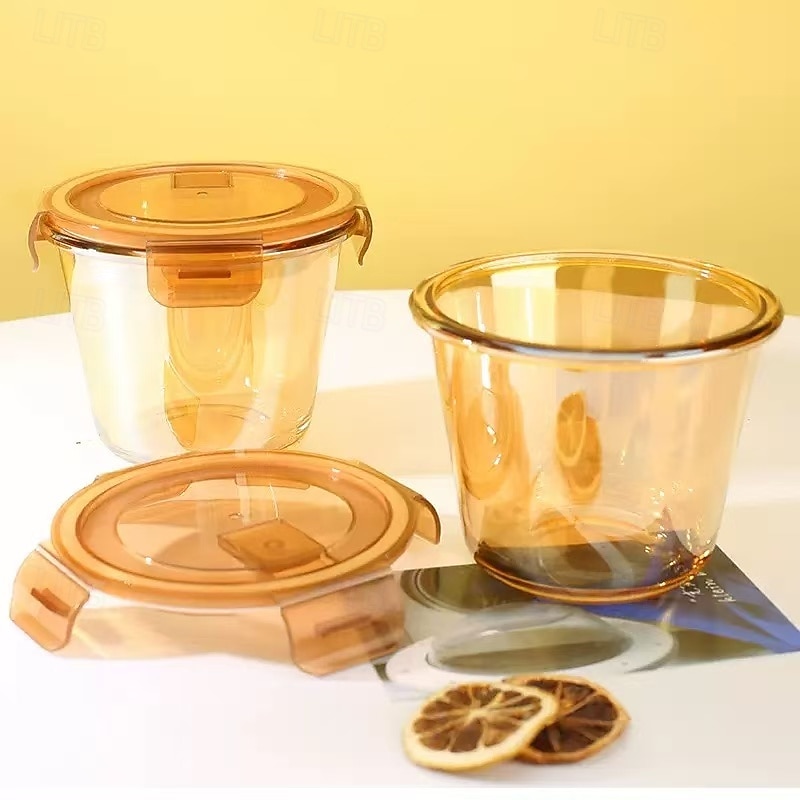 Multifunction Microwave Safe Glass Lunch Box with Lid – Perfect for Office Employees, Keeps Food Fresh and Warm, Ideal for Soup, Fruit, and More 2025 - $15.99 –P7