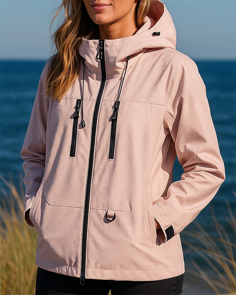 Women's Hiking Jacket Fleece Jacket Winter Coat 3 in 1 Jacket Winter Autumn / Fall Outdoor Waterproof Windproof Top Black White Yellow Pink Blue 2026 - $31.99 –P4