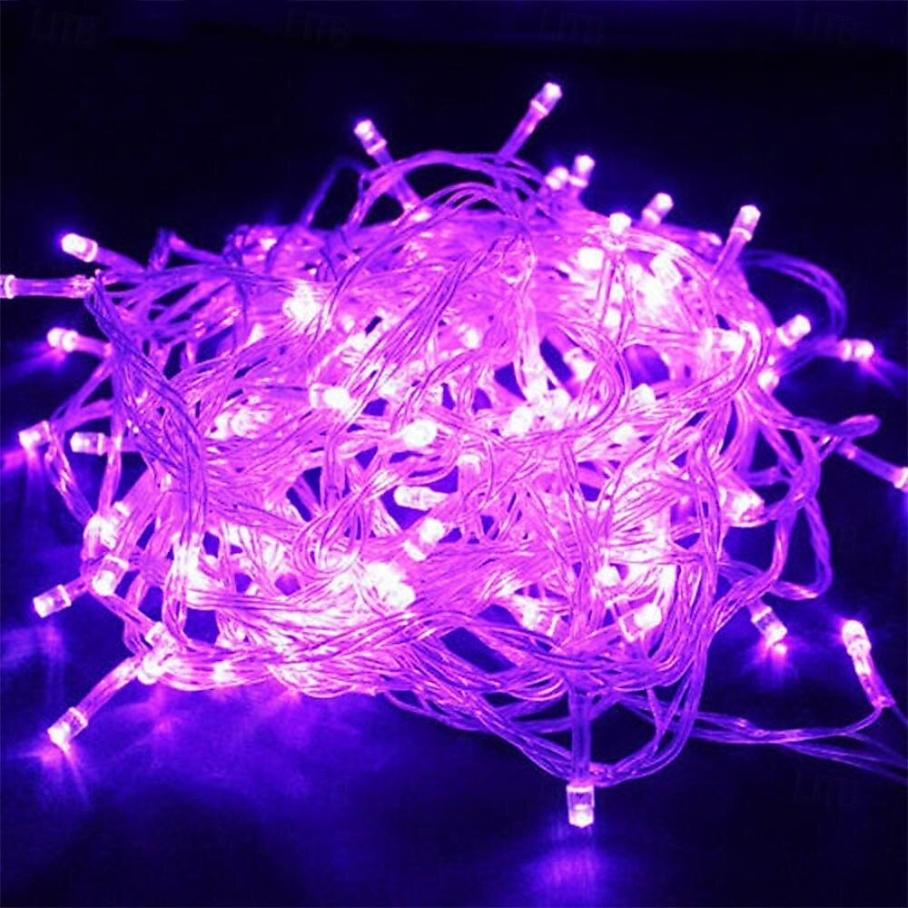 Lys 10M 100 LED Klar Tråd Blinkende Eventyr Lyskilder Innendørs/Ute Plug-in Lys 220V Bryllup Fest Tre Dekorasjoner 2026 - $10.99 –P8