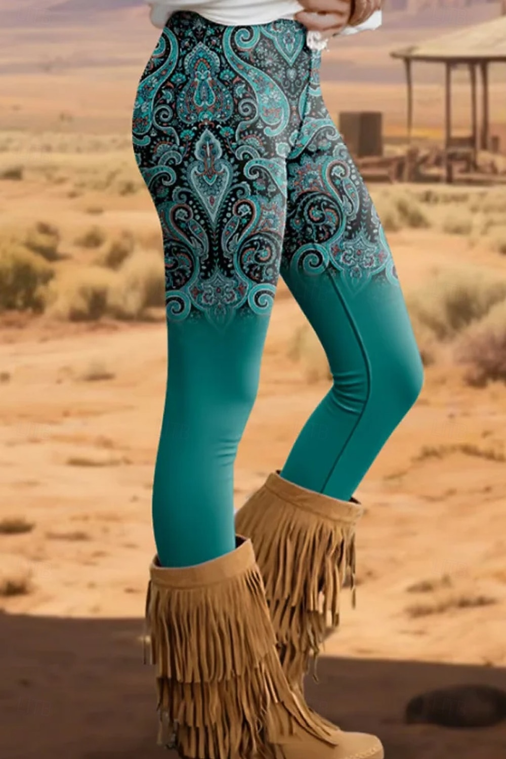 Leggings Boho Viking da donna in stile etnico vintage per le vacanze a lunghezza intera vita alta grafica a gradiente stampa 3D asciugatura rapida traspirante morbidi alta elasticità casual a casa del 2026 a $21.99 –P5