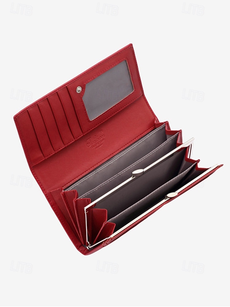 Γυναικείο μακρύ πορτοφόλι από συνθετικό δέρμα με σχέδιο κροκόδειλου και πολλαπλές υποδοχές καρτών, κομψό τσαντάκι-τσαντάκι για καθημερινή χρήση και επίσημες περιστάσεις 2026 - $14.99 –P4