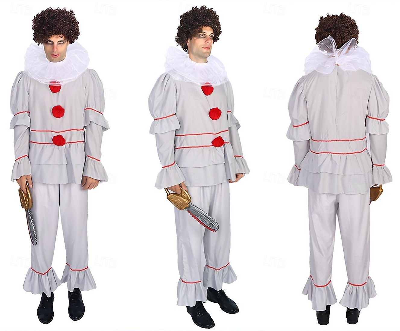 مهرج بينيفيس هالوين يتوهم زي Macacão أزياء الأسرة مجموعة هالوين إنه الرعب زي مخيف للأطفال للبالغين رجالي للصبيان عيد الرعب مهرجان أداء مناسب للحفلات أزياء هالوين سهلة تلبيس 2025 - €29.99 –P1