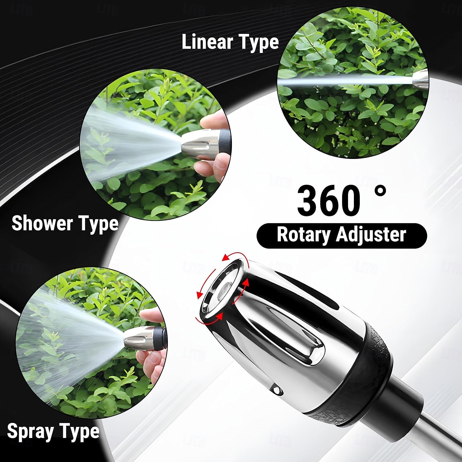 Мойка высокого давления Waterblitz, модернизированная модель Waterblitz 2025, различные эффекты распыления, насадка для шланга Waterblitz с вращением на 360 градусов 2026 - $14.99 –P7