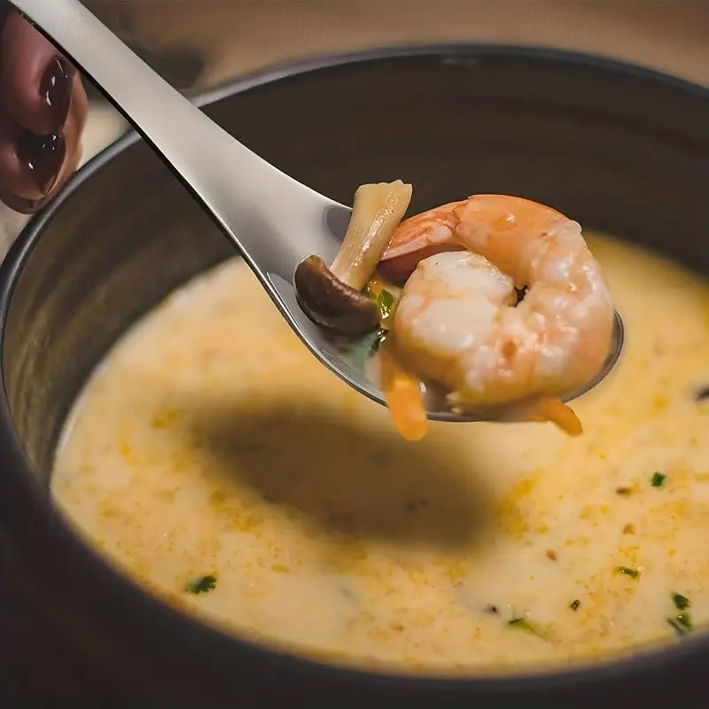 6 pcs Colheres de Sopa de Aço Inoxidável – Design Clássico Minimalista Lavável na Máquina de Lavar Louça Presente Perfeito para Feriados Dia dos Pais Dia das Mães Páscoa Aniversários Aniversários e de 2026 por $20.99 –P5