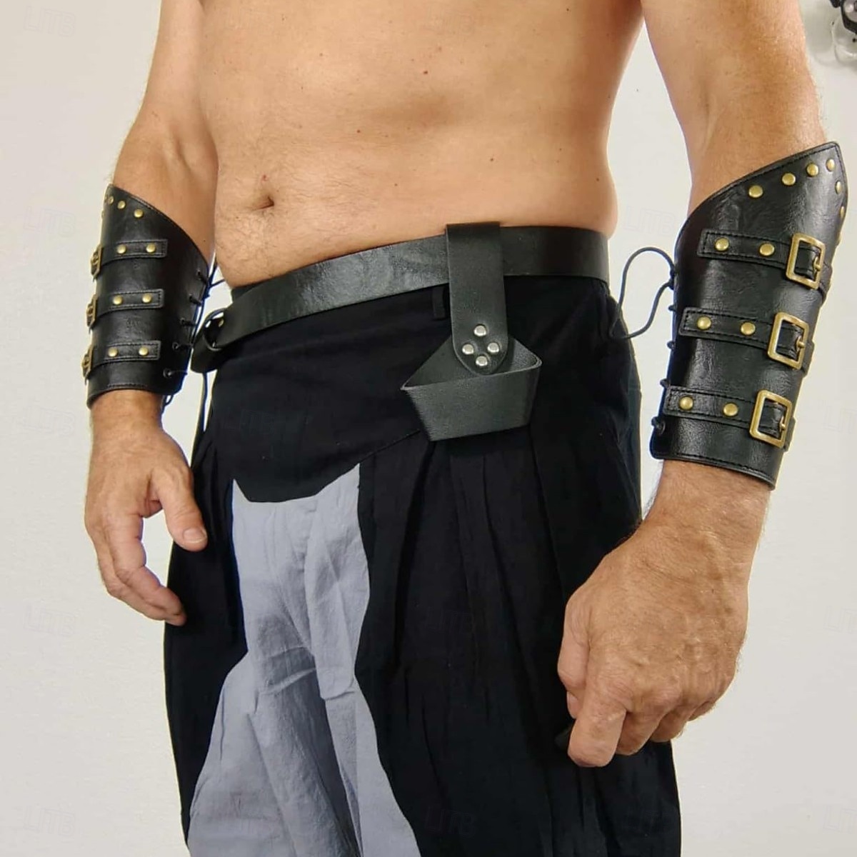 Retro / vintage Medeltida kostymer Renässans Vapen och Rustning armband Tillbehör set Krigare Alf Viking Maskeradkläder Herr Dam Unisex Viking fantasi Halloween Karnival Prestanda LARP Ren Faire Vuxen 2025 - $32.99 –P5