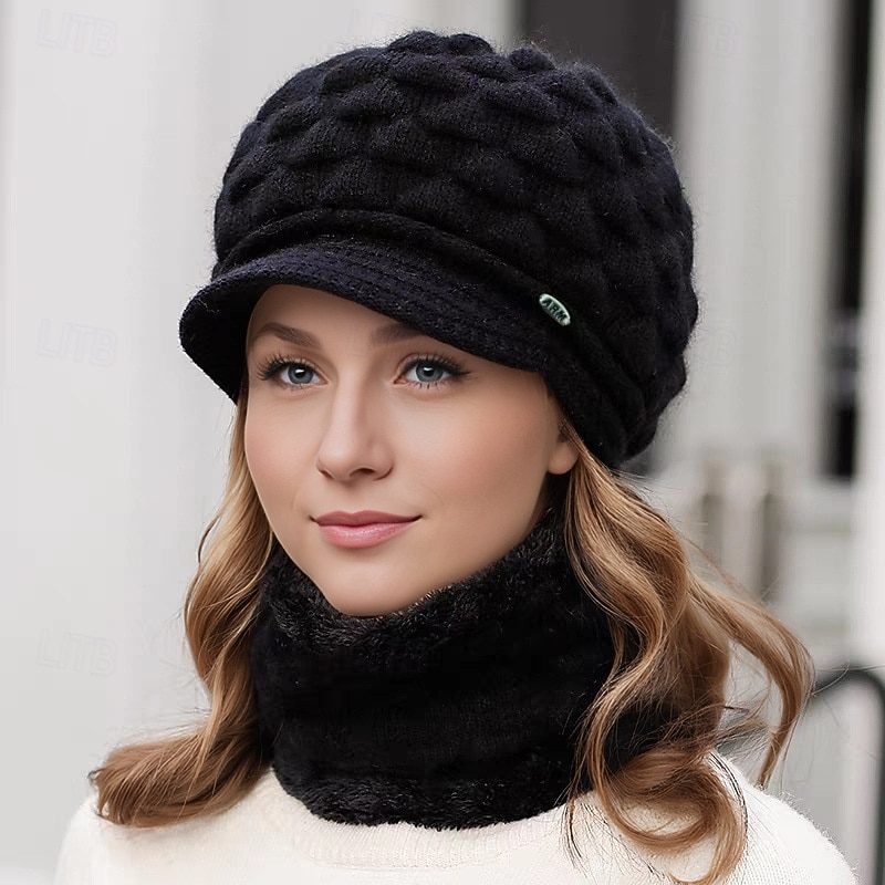 2026年 女性用 ビーニー帽 フェドーラ帽 日常 祝日 純色 ポリエステル カジュアル 保温 快適 １枚  コレクション – $21.99 –P6