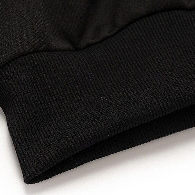 Homens Moletom Conjunto de roupas Colarinho Chinês Ao ar livre Diário Esportes Com Cordão Zip Up Bolsos Bloco de cor Preto Azul Marinha Cinzento Claro Poliéster Roupas Esportivas Moda Roupa de rua de 2025 por $49.99 –P12