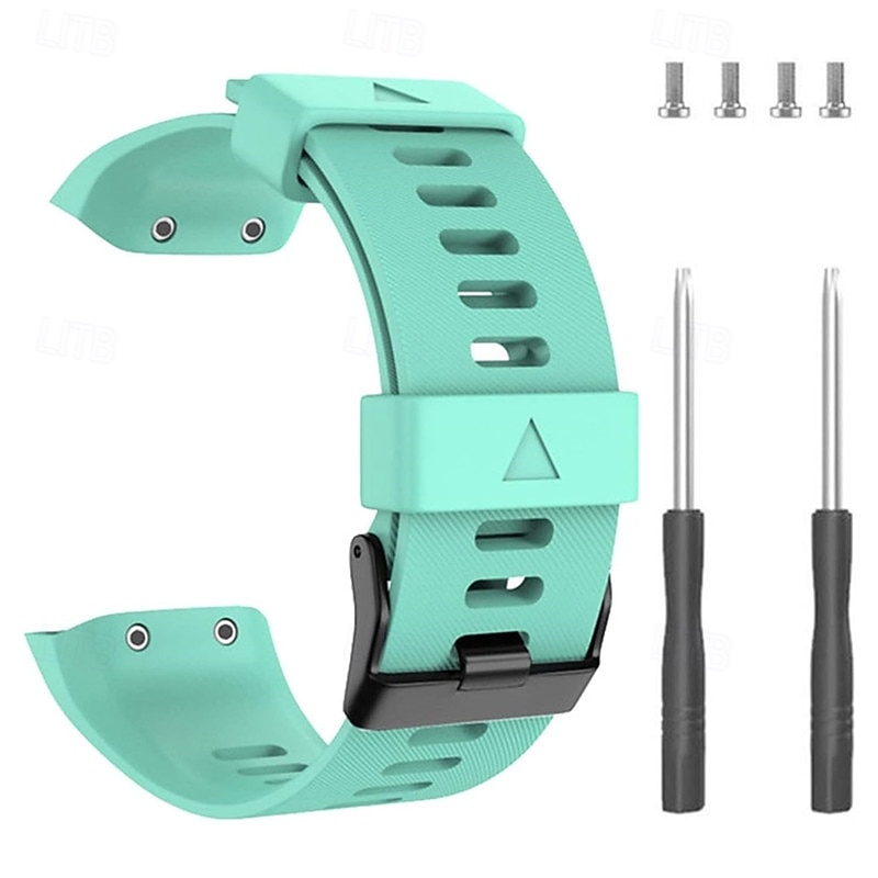 2026年 時計バンド のために ガーミン Forerunner 35/30 シリコーン 置換 ストラップ 取り外しツール付き 女性 男性 スポーツバンド モダンバックル リストバンド  コレクション – $14.99 –P10