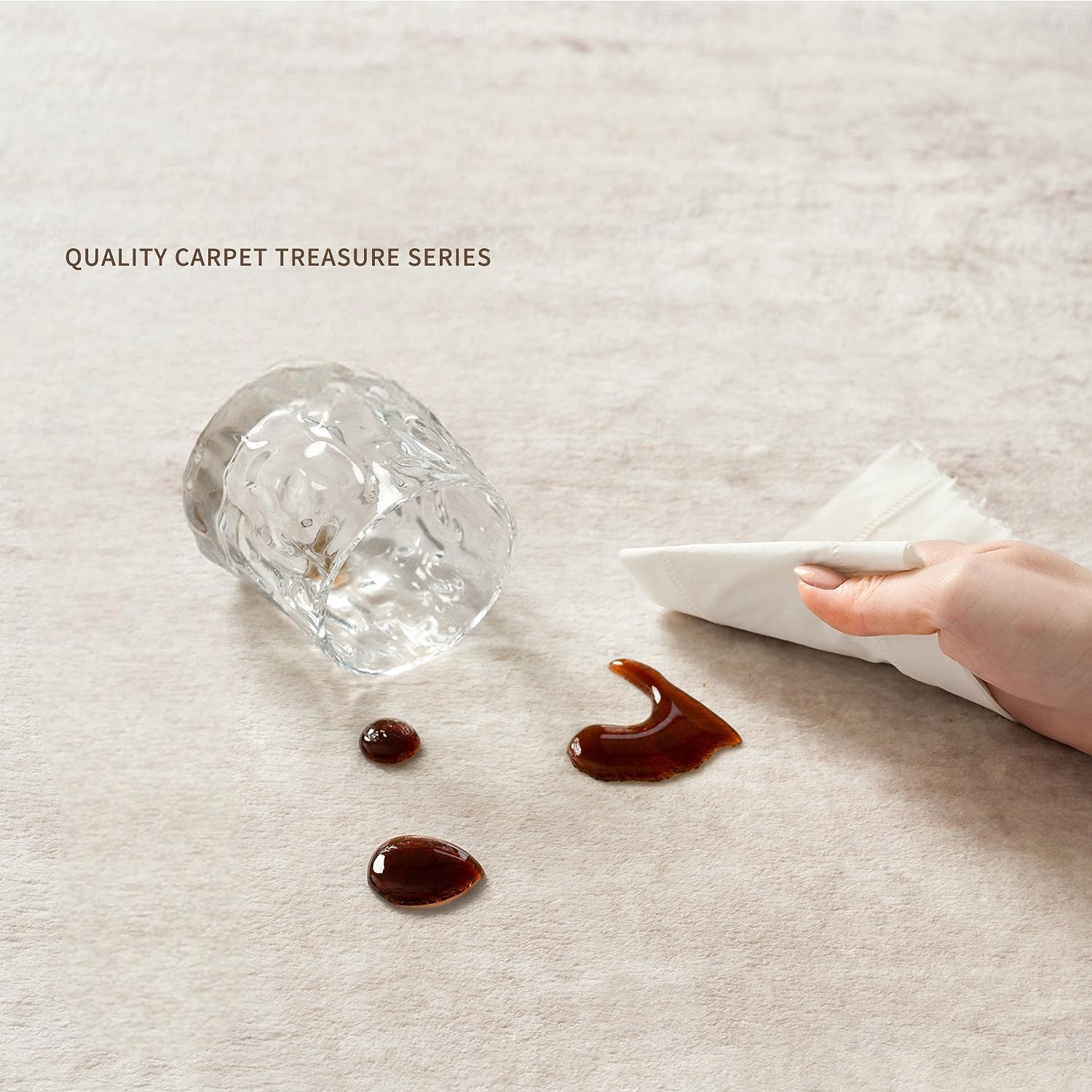 Włoski minimalistyczny dywan, luksusowy nowoczesny dywan do salonu lub sypialni, wodoodporna mata podłogowa odporna na plamy, łatwy w pielęgnacji, odporny na zabrudzenia dywan na sofę 2026 - $87.99 –P2