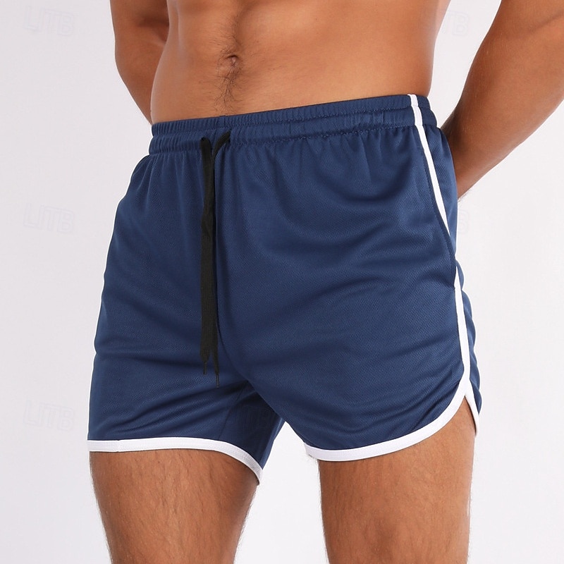 Муж. Спортивные шорты Пляжные шорты Сетка Завышенная Нижняя часть Одежда для спорта и отдыха Для спортивного зала Тренировка Быстровысыхающий Мягкий Впитывает пот и влагу 2025 - $12.99 –P12