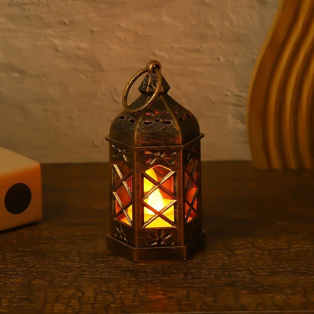 6pcs Christmas Retro Lantern LED Candle Light Battery Powered Creative Lantern for Halloween Christmas and New Year Holiday Party Bedroom Living Room Window Bar Decorations 2025 - $23.99 –P9