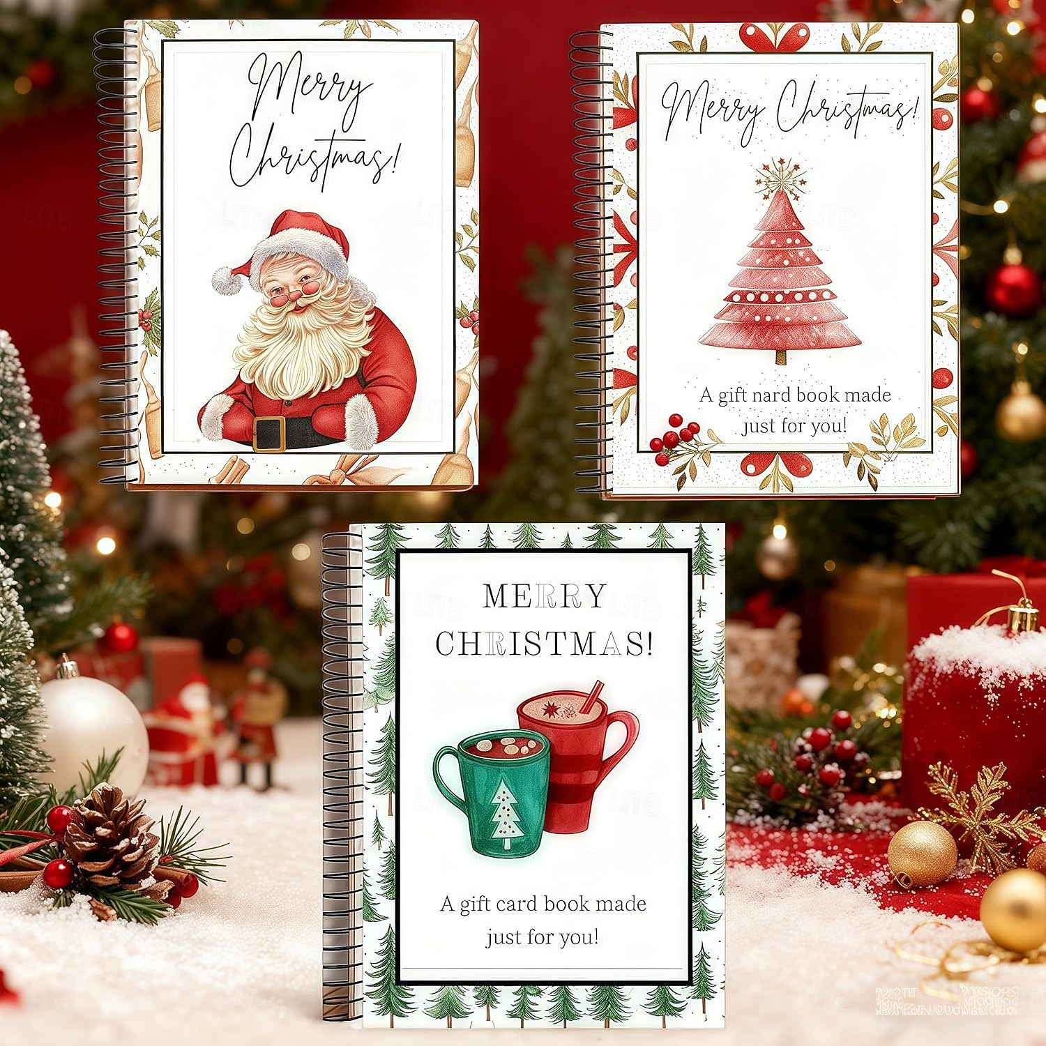 Christmas Gift Card Book Surprises On Every Page DIY Spiral-Bound Merry Christmas College Survival Gift Card Book Holder Ideal Gifts for Family, Friends, Teachers, Teens And Colleagues 2026 - $17.49 –P5