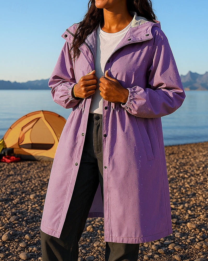 Mulheres Capa de Chuva Ao ar livre Prova-de-Água A Prova de Vento Roupas de caminhada Roupas de caminhada Inverno Outono Blusas Campismo / Escursão / Espeleologismo Corrida Côr Sólida Rosa claro Azul de 2026 por $34.99 –P3