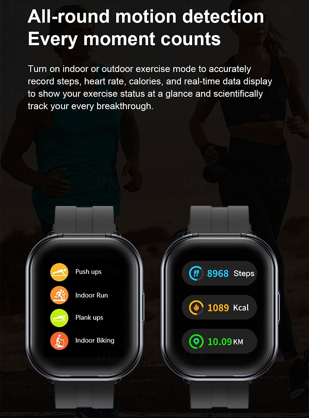 TWSD12 Smart Watch 2.01 inch Smartwatch Fitness Running Watch Bluetooth Temperature Monitoring Activity Tracker Sedentary Reminder Compatible with Android iOS Women Men Long Standby Hands-Free Calls 2025 - $55.99 –P13