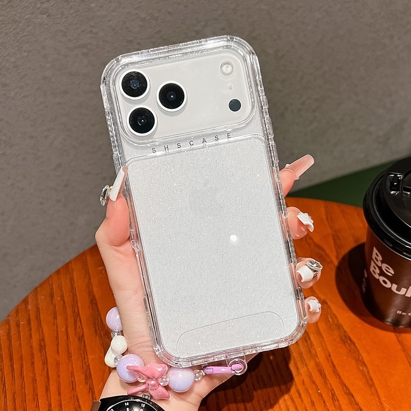 teléfono Funda Para iPhone 17 Pro Max 17 Air 16 15 14 Pro Max Plus 13 Pro Max Funda Trasera con cordón Brillo ostentoso brillante Antigolpes Retro TPU Acrílico 2025 - $12.99 –P11
