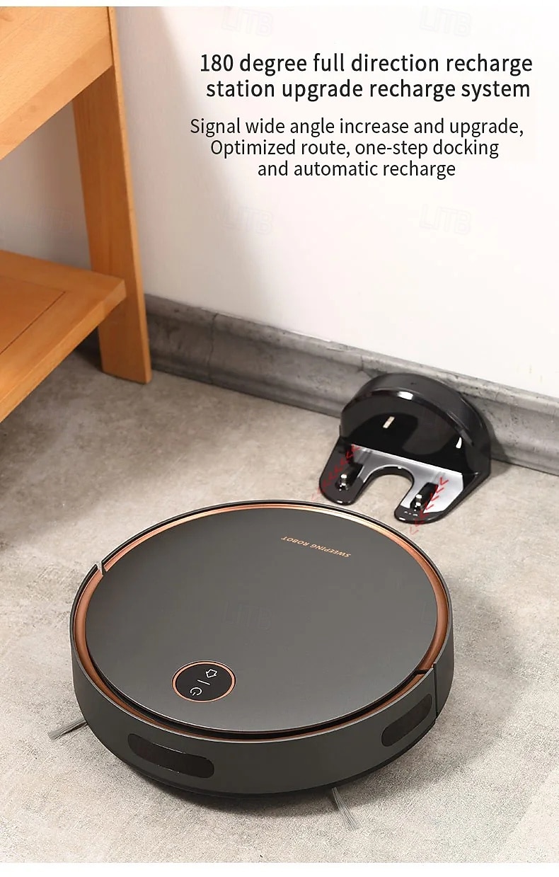 NEW 5000Pa Robot Vacuum Cleaner 3 In 1 Suction Sweeping Mopping Automatic Rechargable Cleaning Sweep Floor for Home Office 2025 - $149.99 –P3
