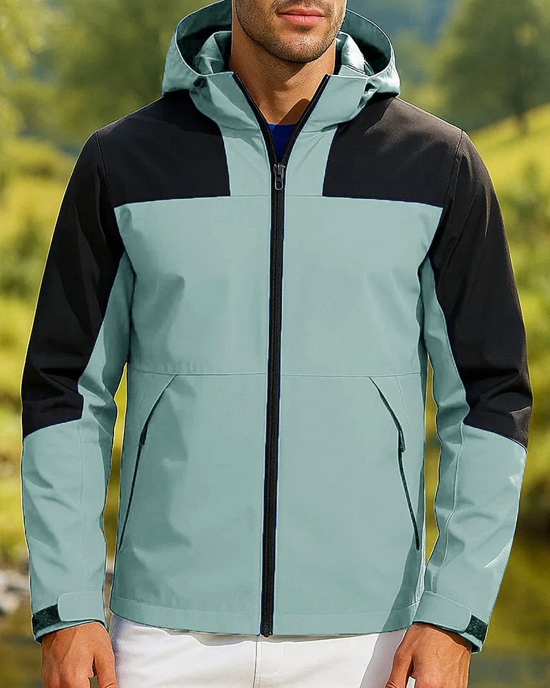 Hombre Cortavientos Chaqueta Chaqueta Softshell Chaqueta para senderismo Al aire libre Impermeable Resistente al Viento Trajes de senderismo Ropa de senderismo Primavera Otoño Camiseta Pesca Camping 2025 - $26.99 –P7