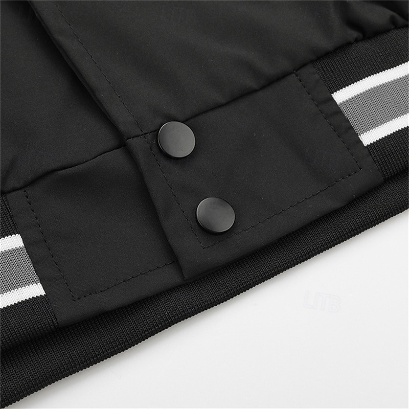 Homens jaqueta leve Jaqueta casual Casaco com capuz Férias Diário Respirável Bolsos Primavera Outono Listra Moda Clássico Com Capuz Padrão Preto Verde Tropa Casaco de 2026 por $49.99 –P12