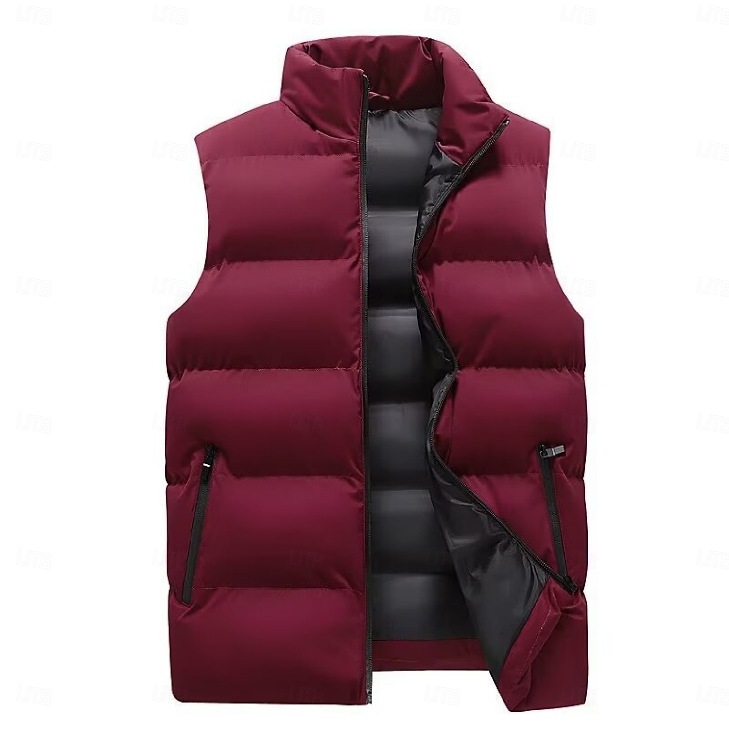 Męskie Kamizelka zimowa Kamizelka puchowa Zima Jesień Na wolnym powietrzu Keep Warm Lekki Oddychający Yelek Łowiectwo Wędkarstwo Wspinaczka Czarny Czerwony Ciemnoniebieski Szary 2026 - $21.99 –P5