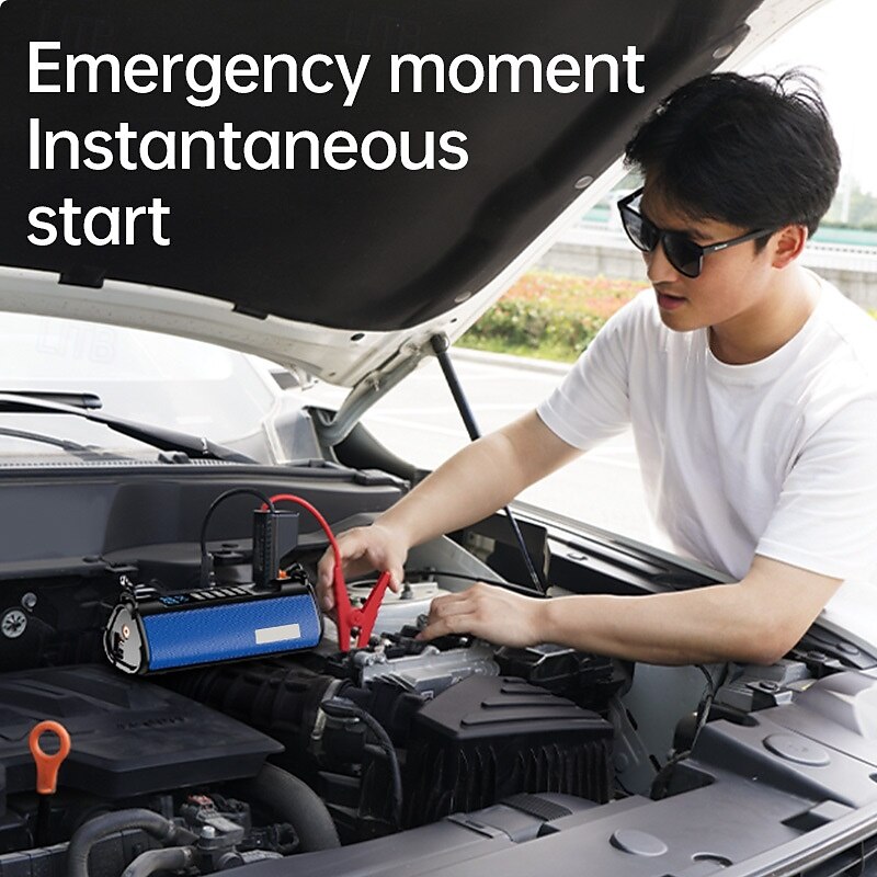 Car Starter Power Bank Car Tire Compressor Portable Charger Car Jump Starter Air pump Booster Auto Emergency Start 2026 - $81.99 –P8
