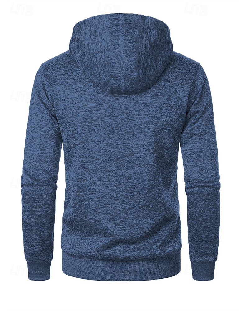 Herren Freizeitjacke Pullover Mantel Urlaub Täglich Warm Tasche Herbst Winter Einfach Mode Klassisch Mit Kapuze Regulär Schwarz Marineblau Blau Dunkelgray Jacken 2025 - $19.49 –P8