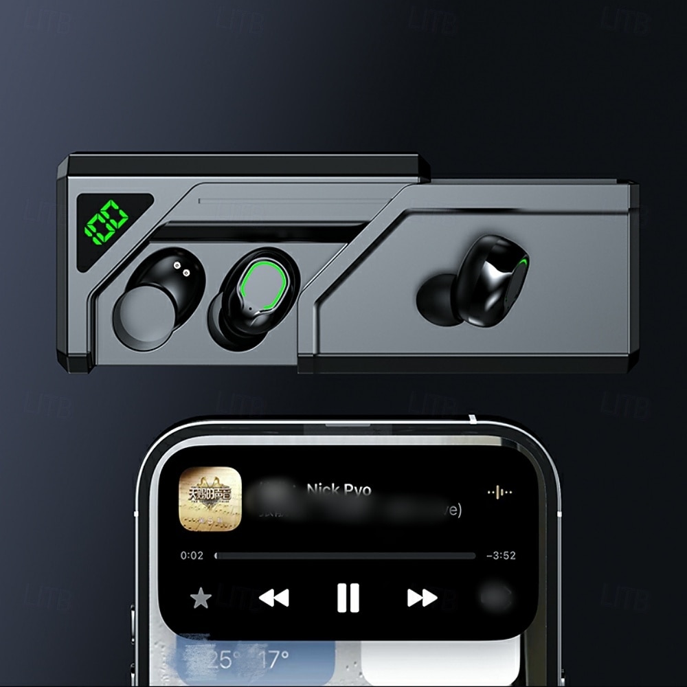 QB70 True Wireless Headphones TWS Earbuds In Ear Bluetooth 5.3 Sports Deep Bass for Apple Samsung Huawei Xiaomi MI  Gym Workout Trekking Running Office Business 2025 - $15.99 –P15