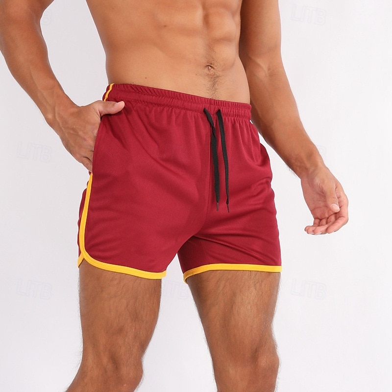 Муж. Спортивные шорты Пляжные шорты Сетка Завышенная Нижняя часть Одежда для спорта и отдыха Для спортивного зала Тренировка Быстровысыхающий Мягкий Впитывает пот и влагу 2025 - $12.99 –P17