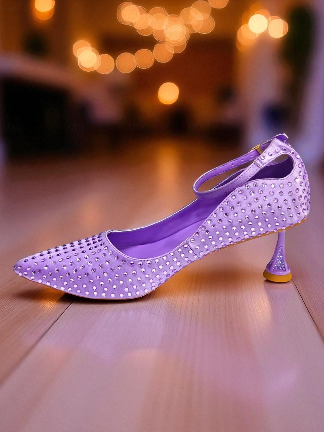 Women's Green Rhinestone Heels and Matching Clutch Bag Set - Elegant Pointed Toe Pumps with Ankle Strap for Formal Events and Cocktail Parties 2025 - $99.99 –P1
