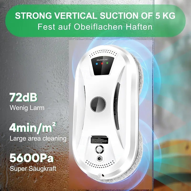 Remote-Controlled Window Cleaning Robot with Cleaning Cloth Fully Automatic Window Washer Remote-Controlled Electric Intelligent Window Cleaning Device with Planning Function 2026 - $118.99 –P1
