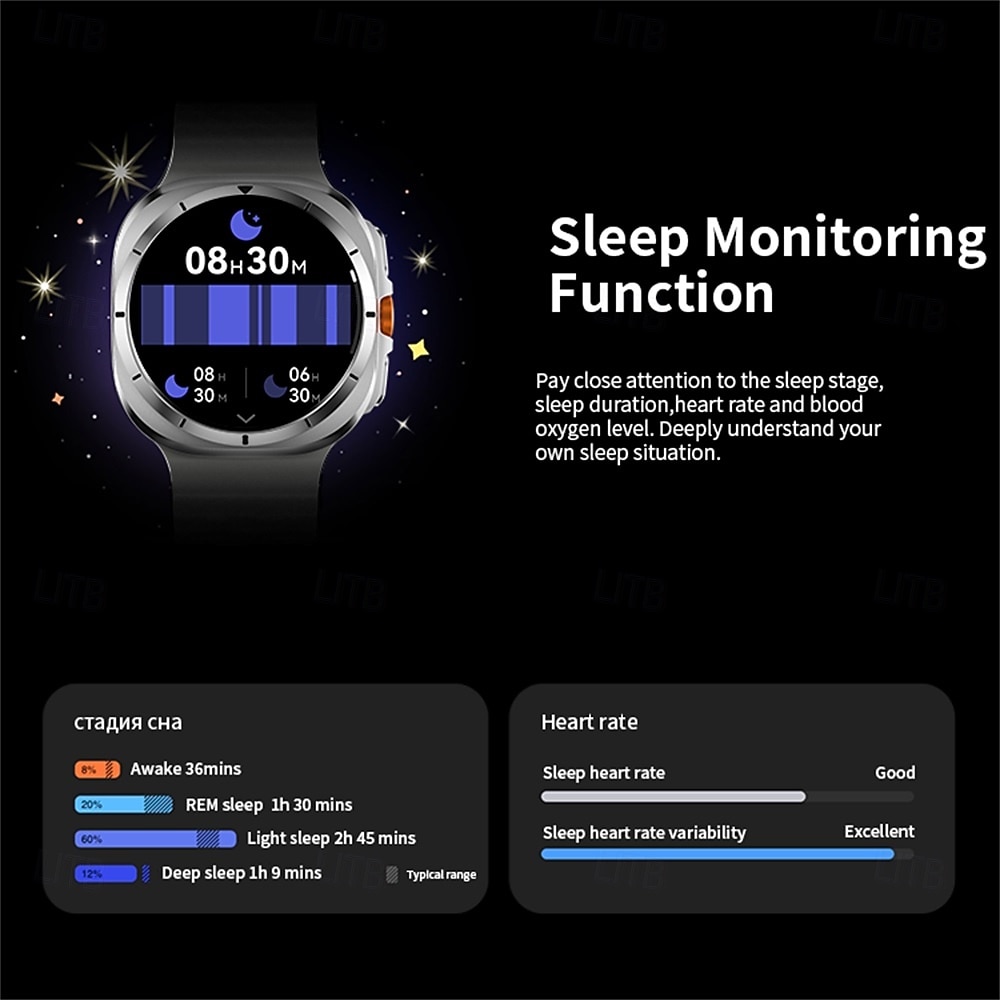 HD8ultra Reloj inteligente 1.46 pulgada Smartwatch Reloj elegante Bluetooth Monitoreo de temperatura Podómetro Recordatorio de Llamadas Compatible con Android iOS Mujer Hombre Larga espera Llamadas 2025 - $52.99 –P13